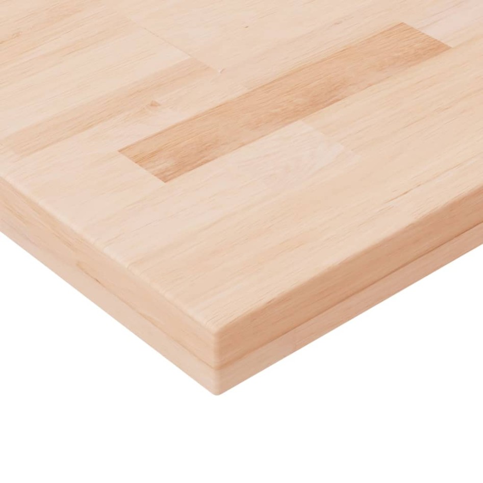 Tablero de mesa cuadrada madera de roble sin tratar 40x40x4