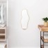 Espejo de pared dorado 60x25