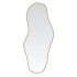 Espejo de pared dorado 60x25
