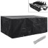 Funda de muebles de jardín 2 uds set ratán 8 personas 10