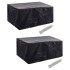 Funda de muebles de jardín 2 uds set ratán 6 personas 10