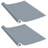 Láminas autoadhesivas muebles 2 uds PVC gris 500x90