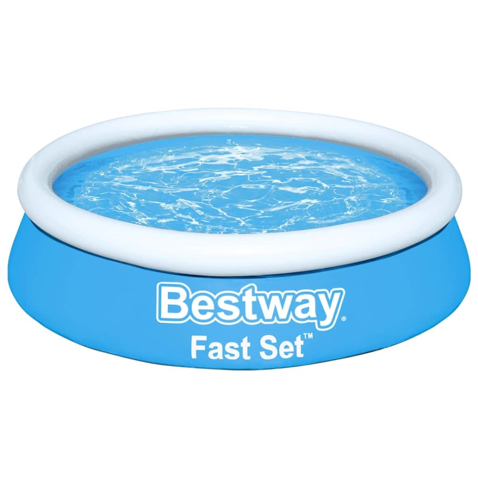 Bestway Piscina hinchable Fast Set redonda azul 183x51
