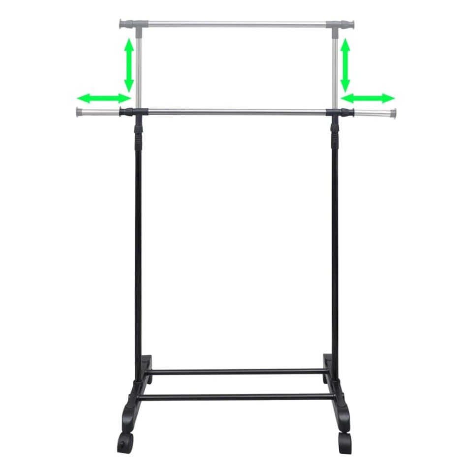 Perchero ajustable para ropa 1 barra 2