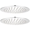 Cabezal de ducha efecto lluvia 2 pzs acero inoxidable Ø 25 cm