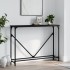 Mesa consola madera de ingeniería negra 102x22,5x75