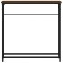 Mesa consola madera de ingeniería marrón roble 75x19,5x75