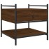 Mesa de centro madera de ingeniería marrón roble 50x50x50