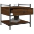 Mesa de centro madera de ingeniería marrón roble 50x50x50