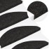 Alfombrilla autoadhesiva de escalera 15 uds 65x22,5x3,5