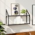 Estantería de pared madera ingeniería gris Sonoma 80x21x51