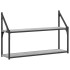 Estantería de pared madera ingeniería gris Sonoma 80x21x51