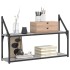 Estantería de pared madera ingeniería gris Sonoma 80x21x51