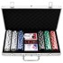 Juego de fichas de póker 300 piezas 11,5