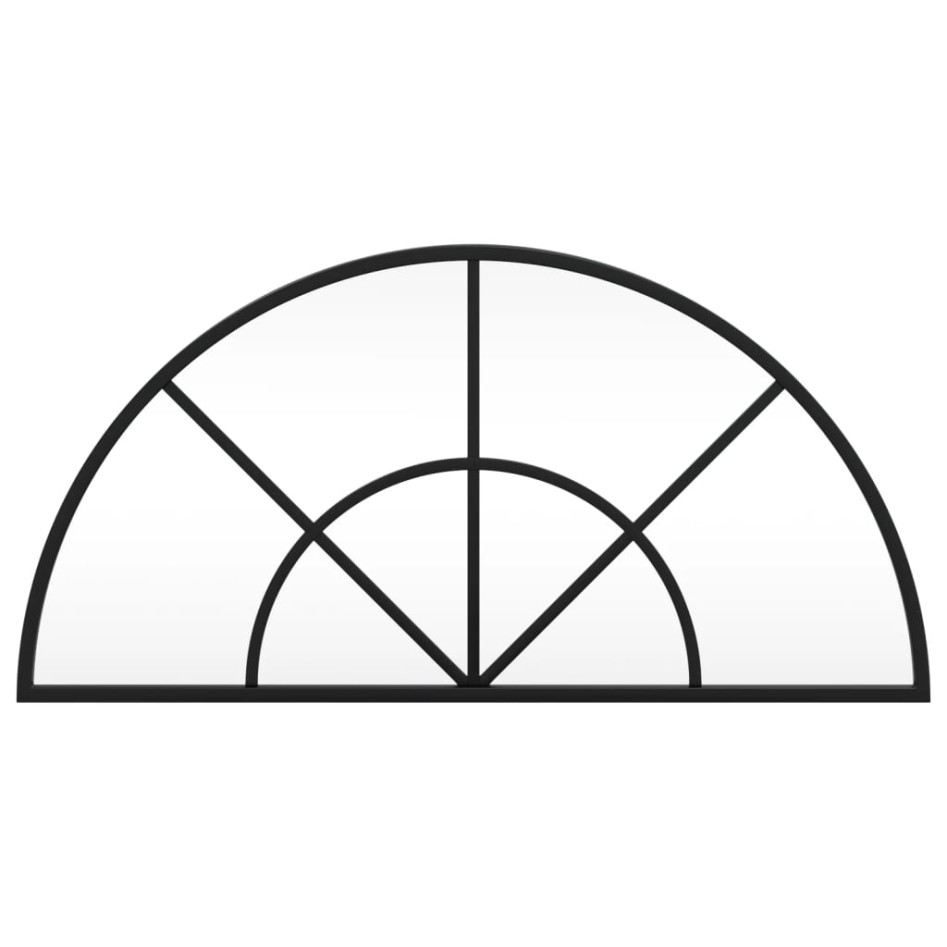 Espejo de pared arco de hierro negro 60x30