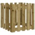 Jardinera diseño de valla madera de pino impregnada 50x50x50