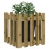 Jardinera diseño de valla madera de pino impregnada 50x50x50