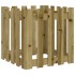 Jardinera diseño de valla madera de pino impregnada 50x50x50