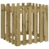 Jardinera diseño de valla madera de pino impregnada 60x60x60