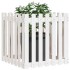 Jardinera diseño de valla madera maciza pino blanca 70x70x70