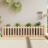 Arriate elevado jardín con valla madera maciza pino