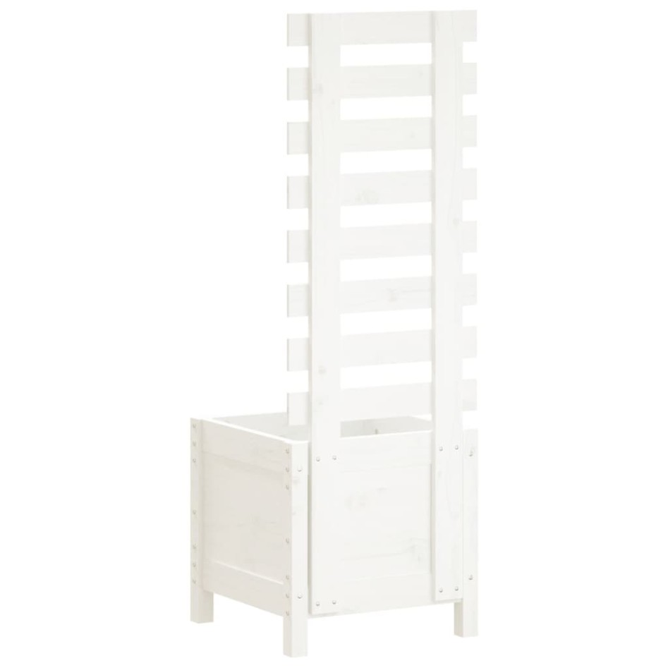 Jardinera estantería madera maciza pino blanco 39x39,5x114