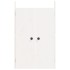 Puertas de cocina exterior madera maciza pino blanco 50x9x82