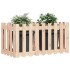 Arriate elevado jardín con valla madera maciza pino
