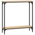 Mesa consola madera de ingeniería roble Sonoma 75x22,5x75