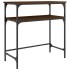 Mesa consola madera de ingeniería marrón roble 75x35,5x75