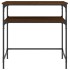 Mesa consola madera de ingeniería marrón roble 75x35,5x75