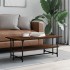 Mesa de centro madera contrachapada roble marrón 100x50x40
