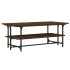 Mesa de centro madera contrachapada roble marrón 100x50x40
