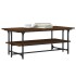 Mesa de centro madera contrachapada roble marrón 100x50x40