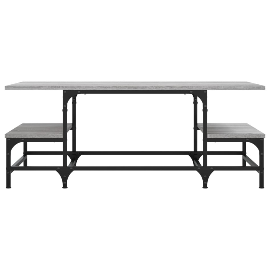 Mesa de centro madera de ingeniería gris Sonoma 100x50,5x40