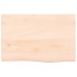 Estante de pared madera maciza de roble sin tratar 60x40x2