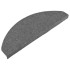 Alfombrilla autoadhesiva de escalera 15 uds gris 65x22,5x3,5