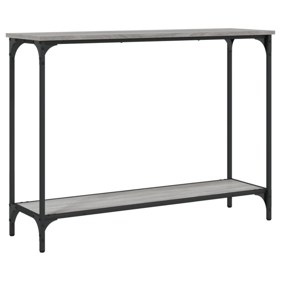 Mesa consola madera de ingeniería gris Sonoma 101x30,5x75