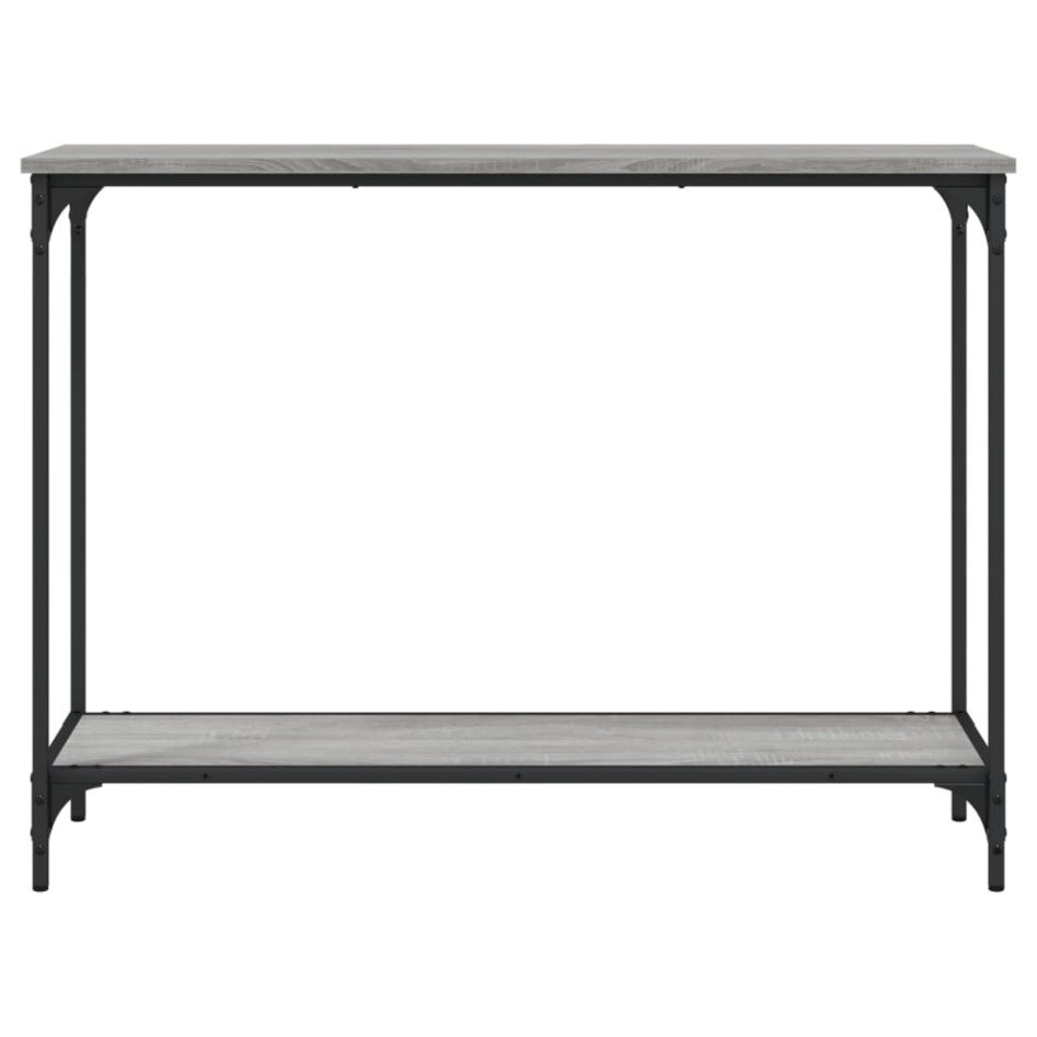 Mesa consola madera de ingeniería gris Sonoma 101x30,5x75