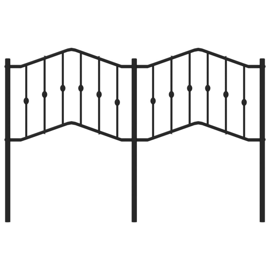 Cabecero de metal negro 140