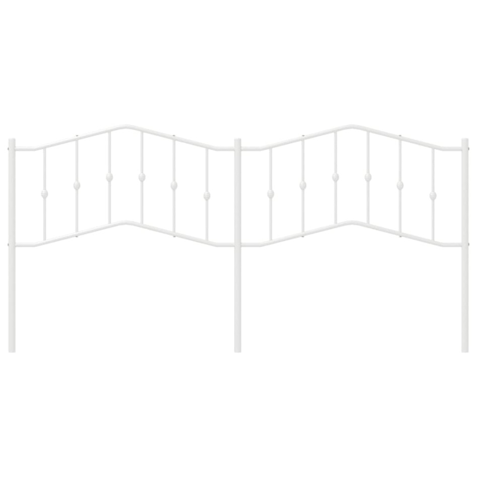 Cabecero de metal blanco 200