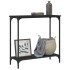 Mesa consola madera de ingeniería negro 75x30,5x75