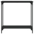 Mesa consola madera de ingeniería negro 75x30,5x75