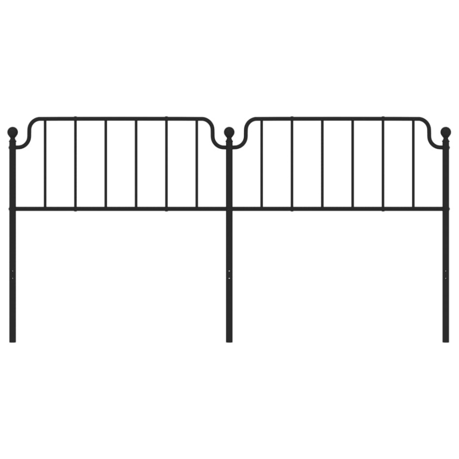 Cabecero de metal negro 200