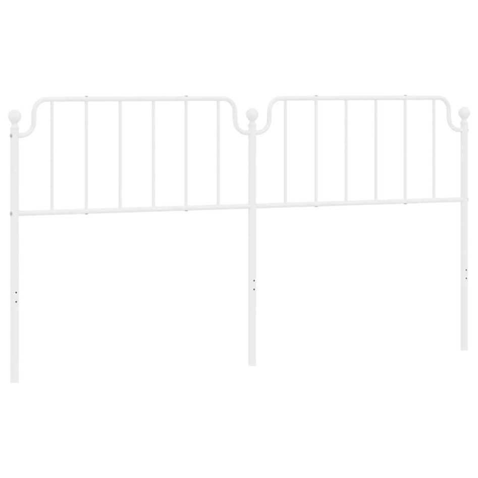 Cabecero de metal blanco 193