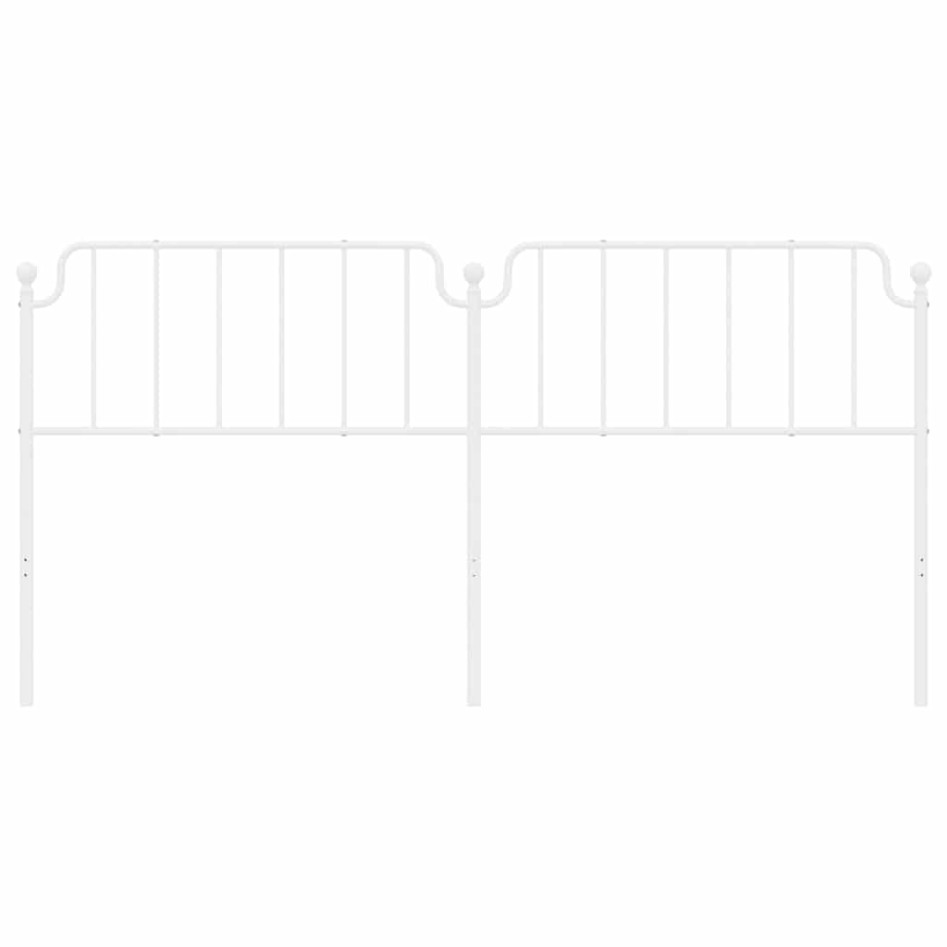 Cabecero de metal blanco 193