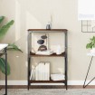 Librería 3 estantes madera ingeniería roble marrón 59x35x90,5cm