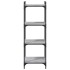 Librería 4 estantes madera ingeniería gris Sonoma 40x30x120