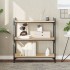 Librería 3 estantes madera ingeniería roble Sonoma 80x30x86