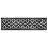 Alfombra lavable antideslizante negro y blanco 80x300